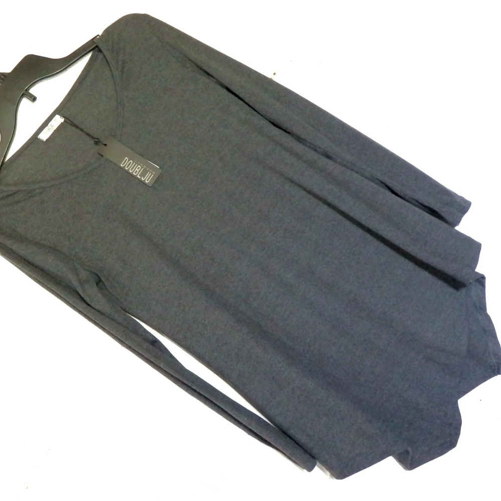 Double JU Tunic Long Sleeve Asymmetrical Sz. S New